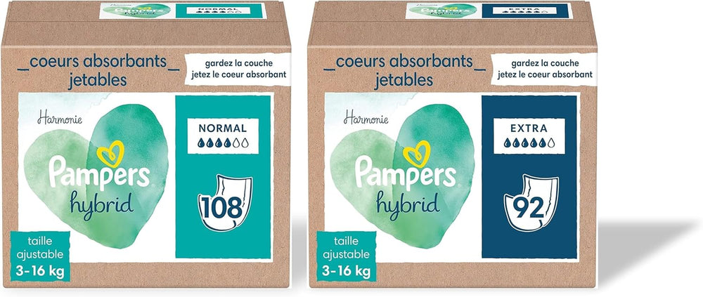 Harmony Hybrid 200 Einweg-Schutzkerne mit extra Saugfähigkeit für waschbare Hybridwindeln schützen die empfindliche Haut des Babys