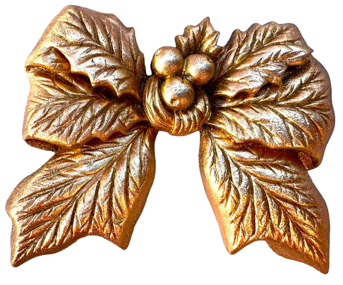 Zarte essbare Weihnachtsblume kaufen – 7,5 cm, golden, süß
