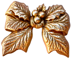 Zarte essbare Weihnachtsblume kaufen – 7,5 cm, golden, süß