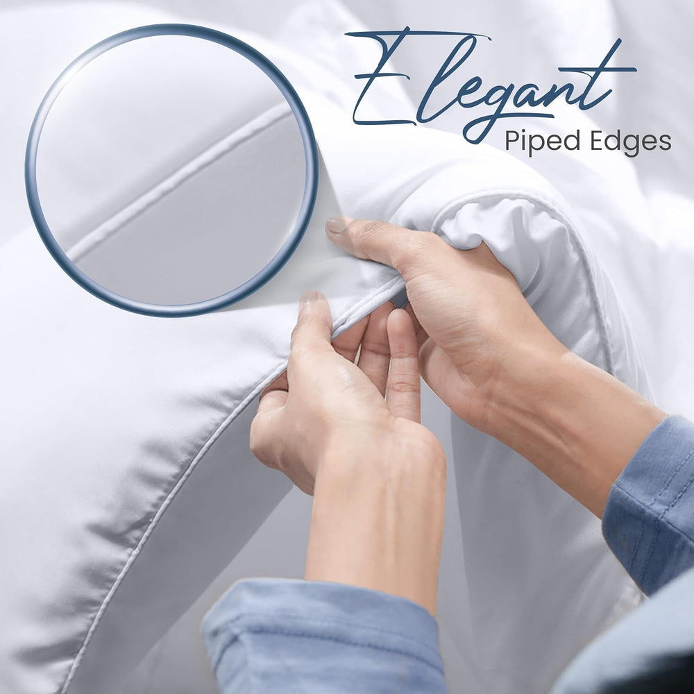 Utopia Bettwäsche FBA_B01JPECQF8 Doppelsteppdecke, weiß, Polyester, Twin Steppdecken und Steppdecken Naty Shop