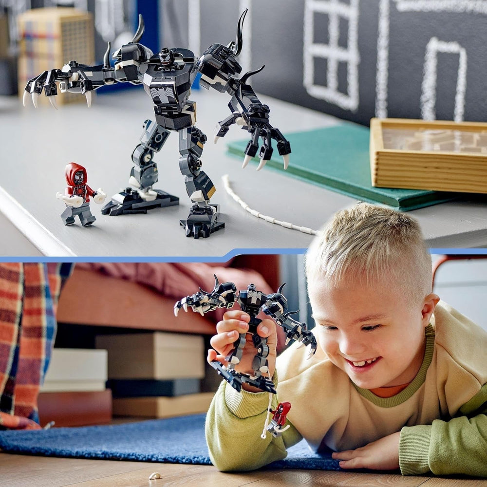 LEGO Marvel Venom Mech Vs. Miles Morales bewegliche Actionfiguren für Kinder, Spider-Man-Set mit Superhelden-Duell-Minifiguren, Spielzeuggeschenk für Jungen und Mädchen ab 6 Jahren, 76276 Bausets. Besuchen Sie den LEGO-Store