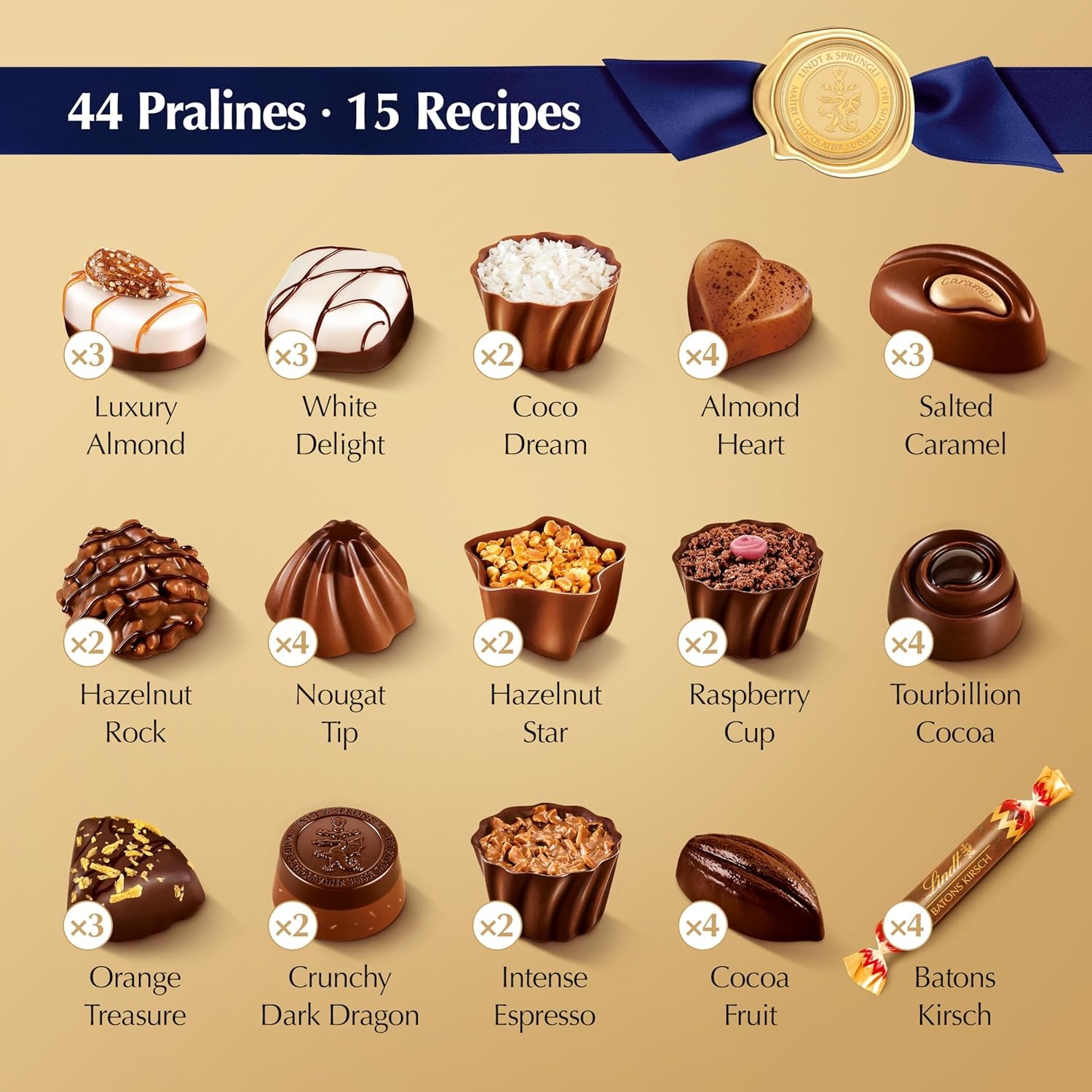 Lindt Pralinen - Swiss Luxury Selection (445g)