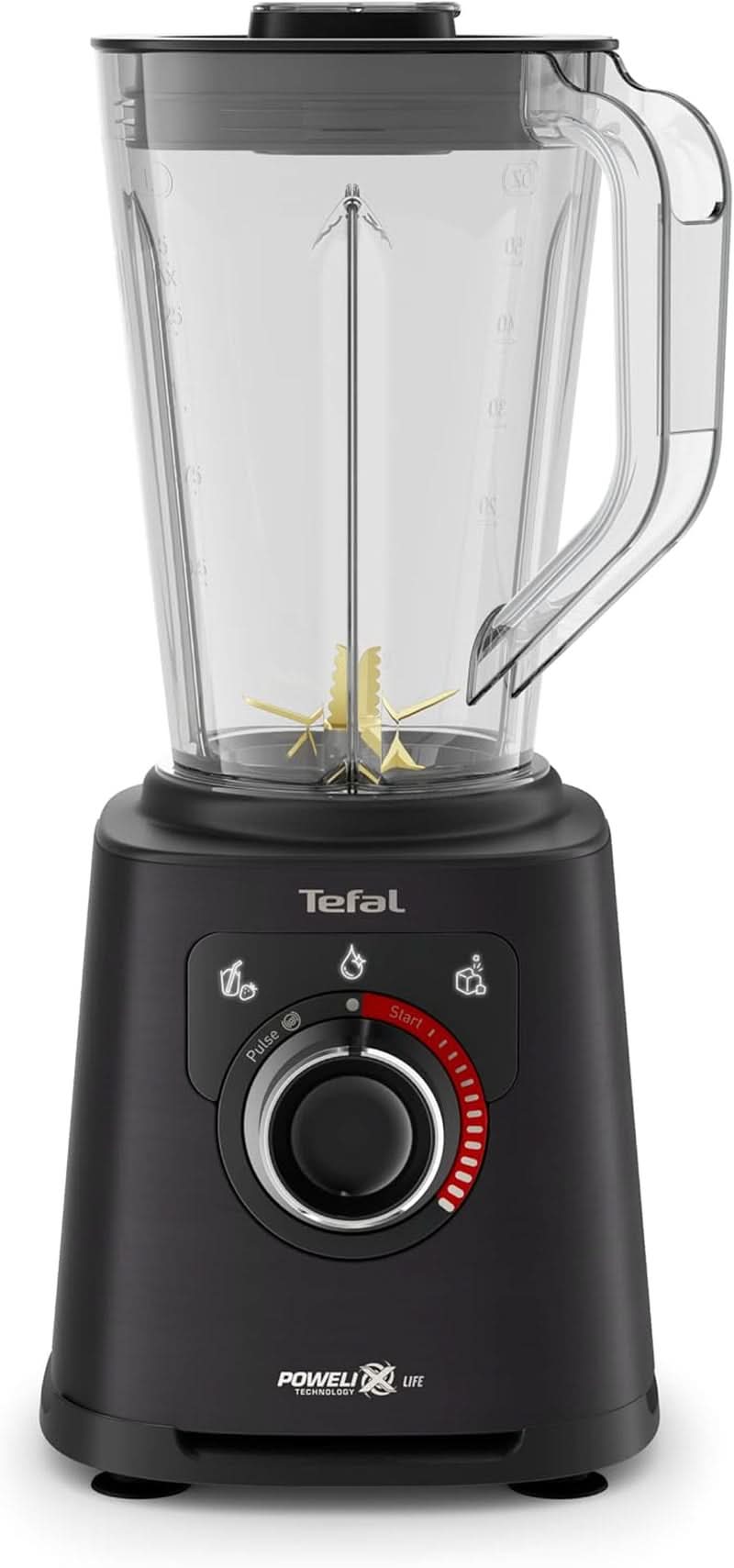 Tefal Perfectmix+ Standmixer, 3 Automatikprogramme, Powelix-Klingentechnologie, Luftkühlsystem, 2 L Fassungsvermögen, Tritan-Behälter, Inkl. Spatel, Schwarz, BL88A831 Küche Naty Shop