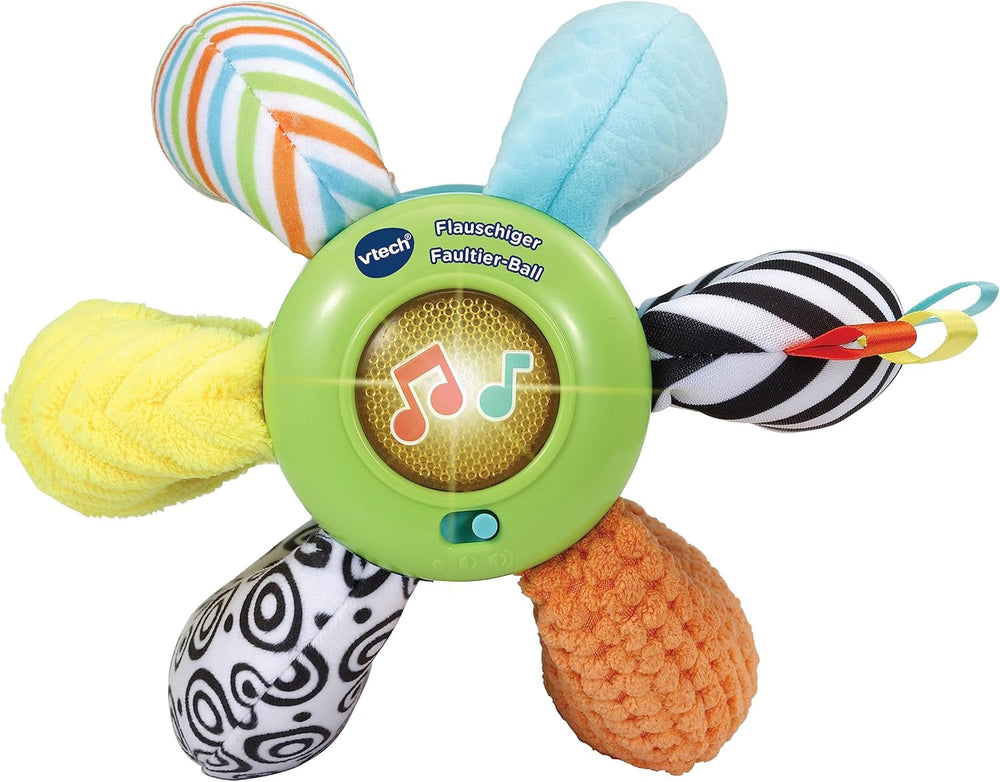 VTech Baby Fluffy Sloth Ball - Minge moale cu muzică, fraze și melodii - Pentru copii cu vârsta cuprinsă între 6-36 luni Jucarii Bebe Naty Shop