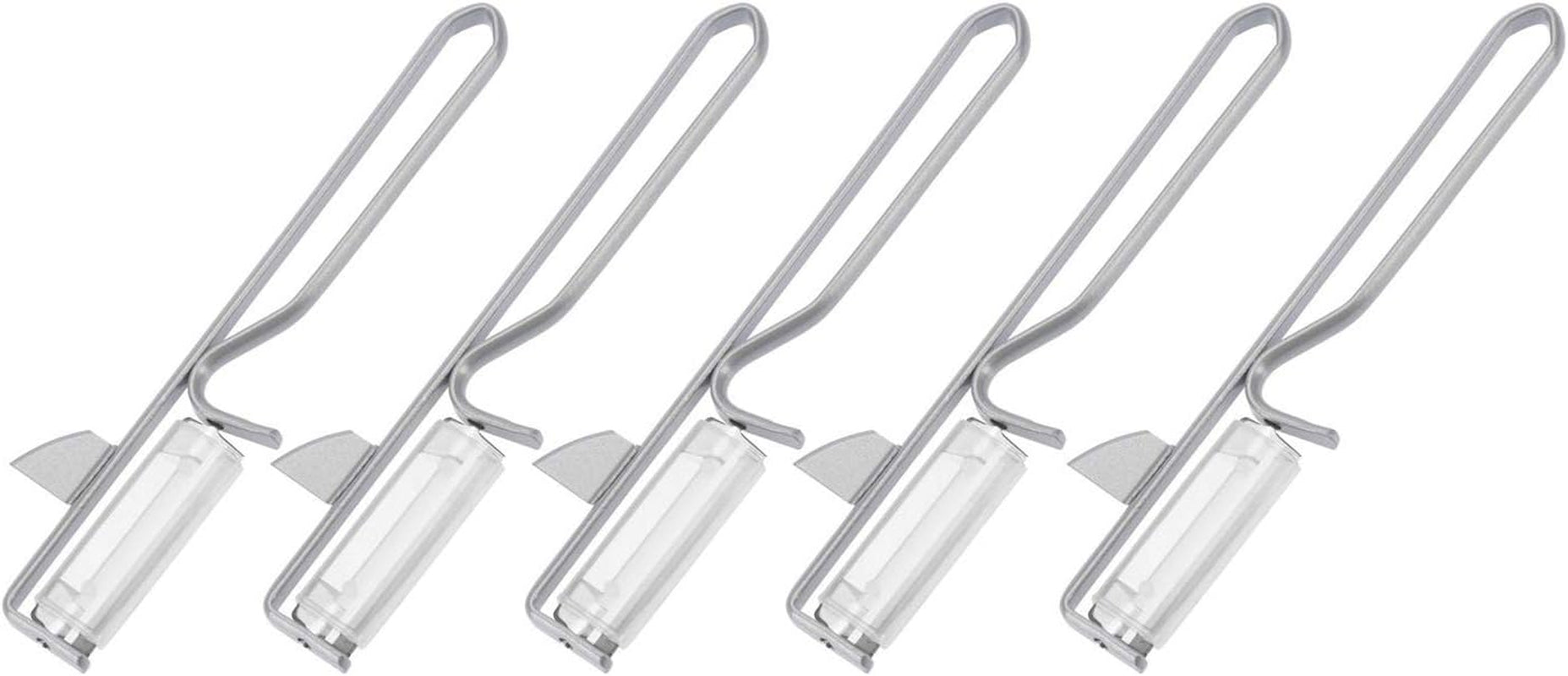 Westmark 106122E1 Schäler, Chromstahlklinge, rostfrei Schäler Naty Shop Steel, 5 Stück