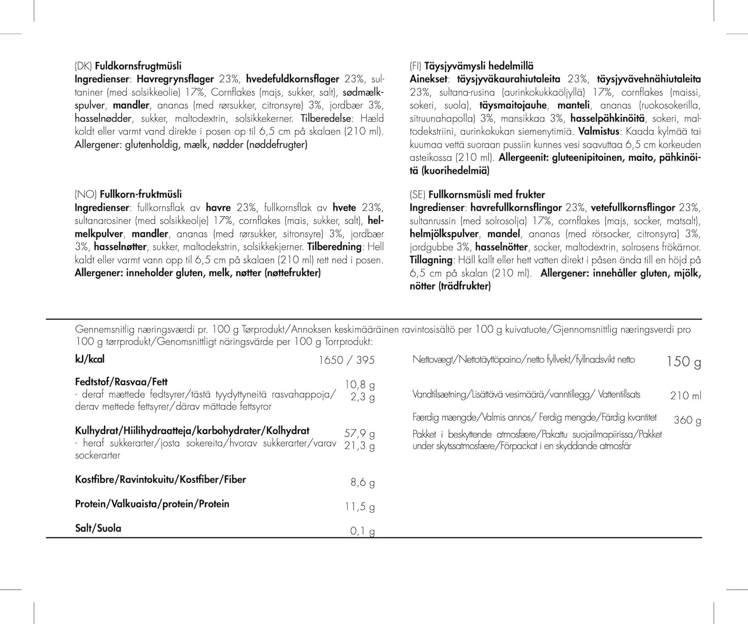 Trek'n Eat Vollfruchtmüsli