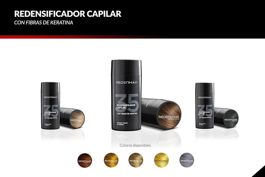 Redenhair Hair Restorer - Microfibre de păr cu keratină - rezistente la ploaie, vânt și transpirație - soluție pentru alopecie Ingrijire par Naty Shop