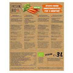 Bio-Karottensaft – Hergestellt aus deutschen und niederländischen Karotten, 3 Liter. Alkoholfreie Getränke Naty Shop