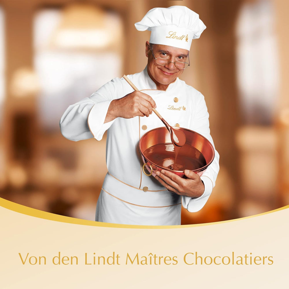 Lindt weiße Schokoladenkugeln LINDOR | 137g Beutel | Ca. 10 weiße Schokokugeln mit zartschmelzender Füllung | Geschenk aus Schokolade | Schokoladengeschenk