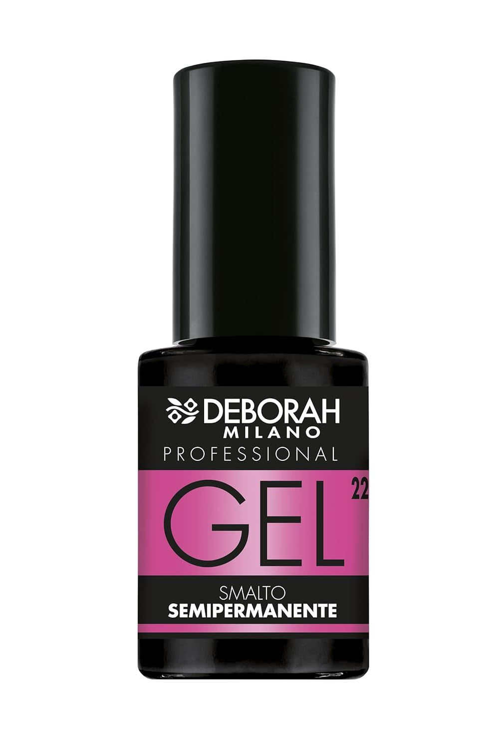 Milano Professional semipermanenter Nagellack, Nr. 21 Burgunderrot, volumengebender Effekt, lang anhaltend, für intensive und glänzende Nägel, 4,5 ml