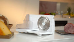 Emerio Allesschneider „Made in EU“ MS-125000, Edelstahlklinge hergestellt in Deutschland, verstellbar 0-17 mm, 100 W Aktenvernichter und Allesschneider Naty Shop