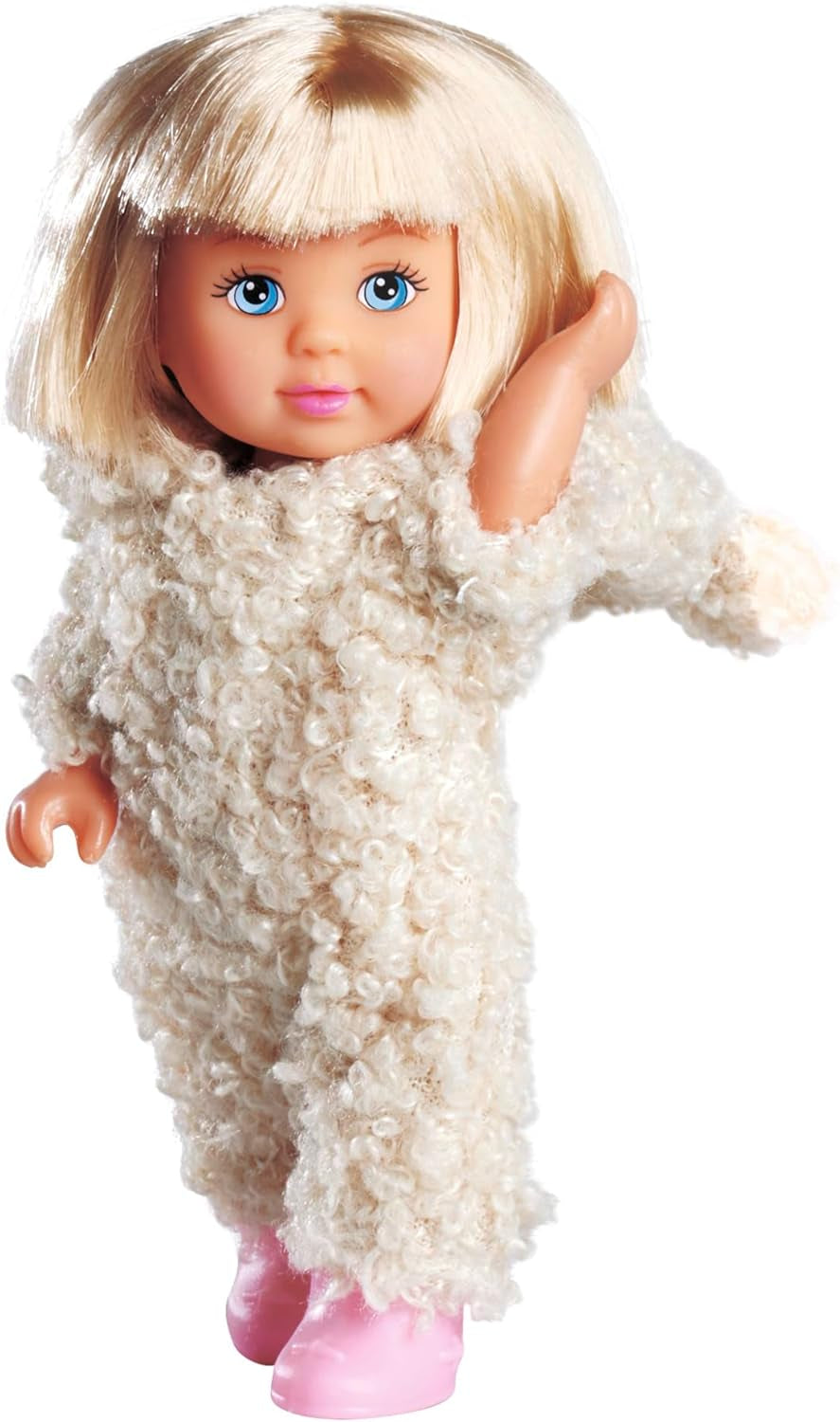 Simba Evi Love Cute Teddy, Spielpuppe in süßem Teddy Onesie, 12cm, ab 3 Jahren