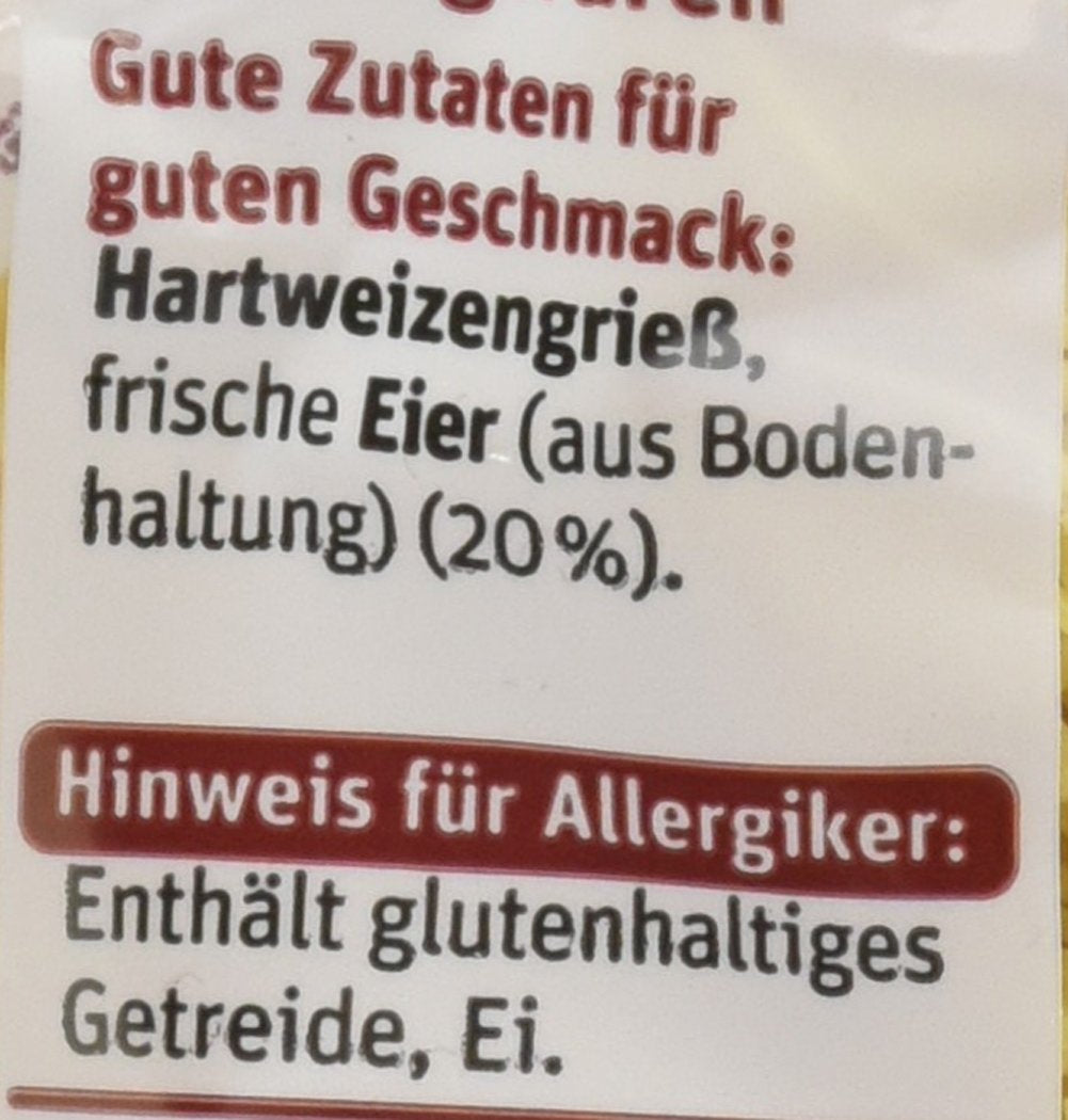 tegut... Eiernudeln 6er Pack (6 x 250g)