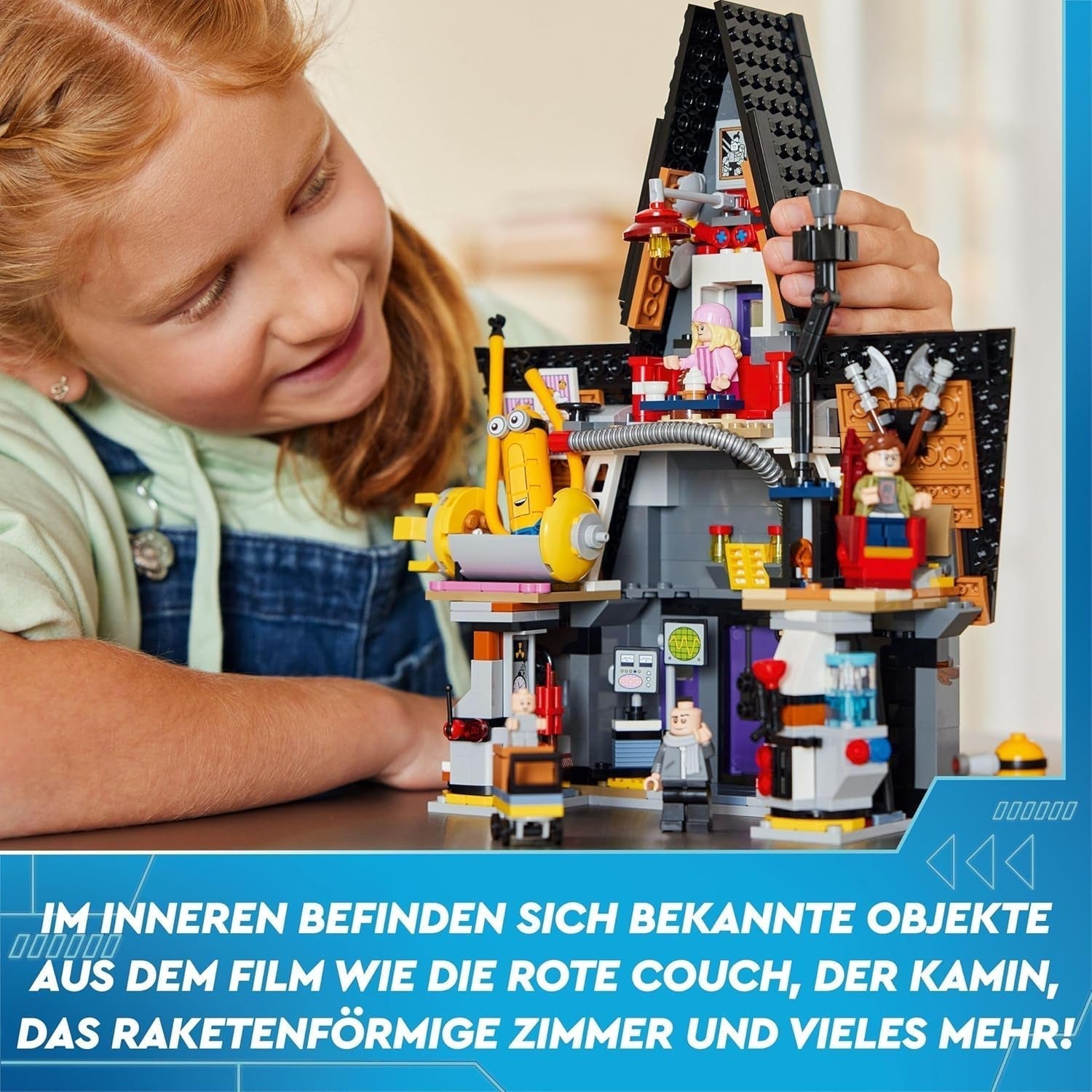 LEGO I - Simply Incorrigible 4 Gru's and Minions' Family Villa I - Simply Incorrigible 4 Movie Playset Kinderspielzeug Geschenk für Jungen und Mädchen ab 8 Jahren 75583 Bausets Beuche den LEGO-Store