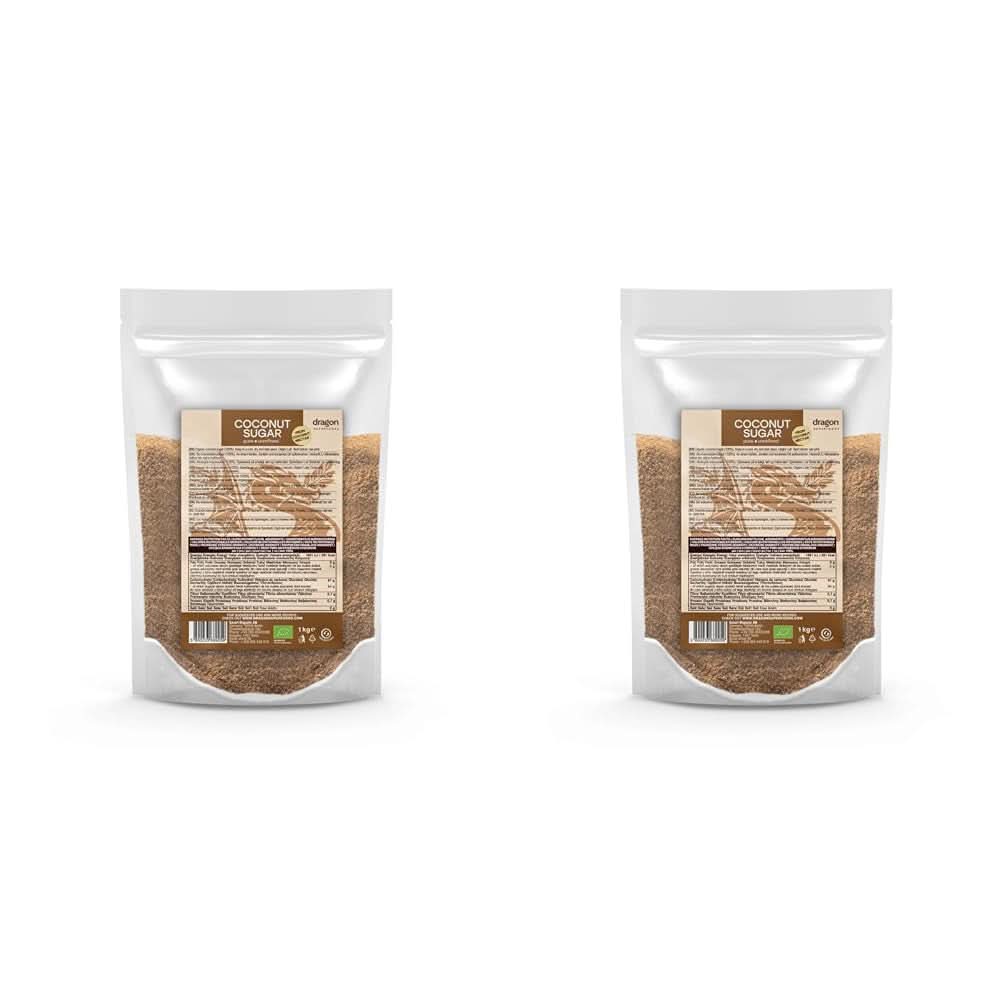 Kokosnusszucker – 100 % biologisch, unraffiniert, 1 kg Süßstoffe Naty Shop 2 x 1 kg
