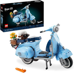 LEGO Icons Vespa 125, baubares Motorradmodell, italienischer Vintage-Roller, Modellbausatz für Erwachsene, Raumdekor-Ausstellungsstück, Geschenke für Frauen und Männer 10298 Bausätze Besuche den LEGO-Store Einzelstandardverpackung
