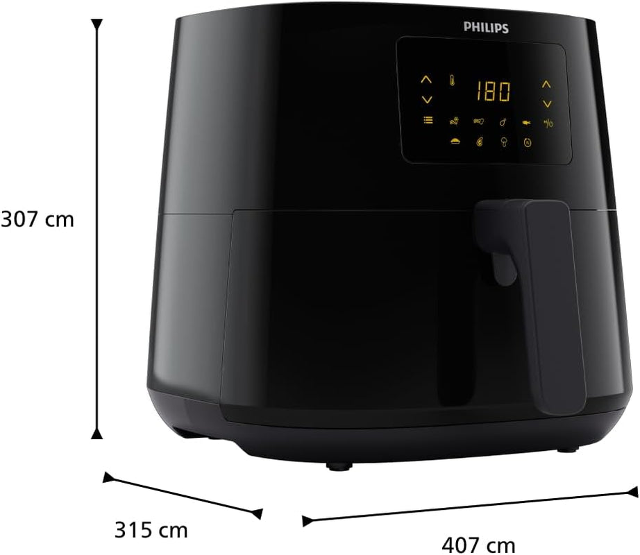 Philips 3000Er Airfryer XL – Rapid Air-Technologie, Frittieren mit bis zu 90 % weniger Fett, Fassungsvermögen 1,2 kg, 6,2 Liter, Touchscreen-Geräte Naty Shop