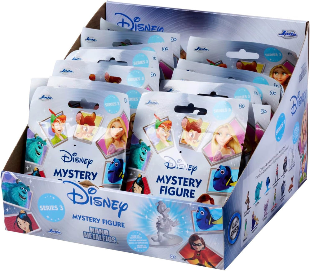 Jada Toys Disney-Figur (1X Mystery-Figur im Blindpack) – 1 Überraschungs-Sammelfigur aus 12 Disney-Figuren, Nano-Metallfigur (ca. 4 cm) für Kinder & Fans ab 3 Jahren, Serie 3 Actionfiguren Naty Shop