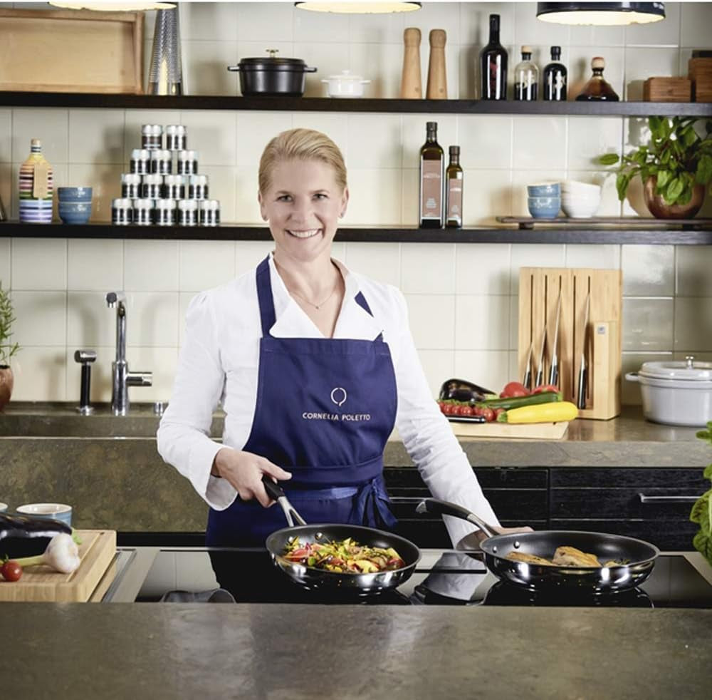 Pfannen ZWILLING CORNELIA POLETTO, mit Antihaftbeschichtung in 4 Schichten mit Diamantpartikeln, Edelstahl 18/10, für alle Herdarten, auch Induktion. Töpfe und Pfannen Naty Shop
