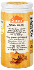 Ostmann Gewürze - Kurkuma gemahlen | Perfektes Gewürz für Curry- und Reisgerichte | Verleiht Gerichte eine goldgelbe Farbe | Natürliche Inhaltsstoffe | 40 g in der Streudose