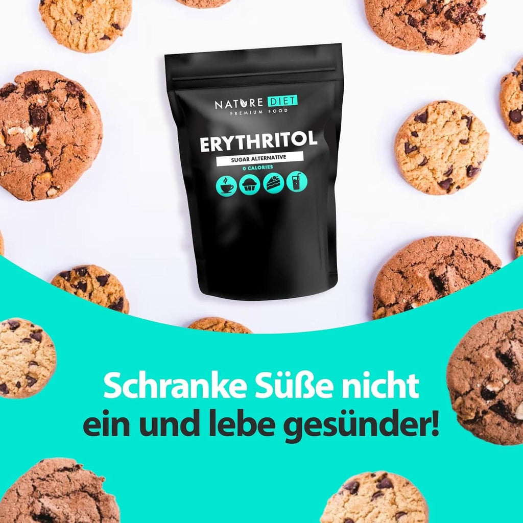 Nature Diet - Eritritol 2 X 1000 G | Îndulcitor natural | Zero calorii | Înlocuitor de zahăr Indulcitori Naty Shop
