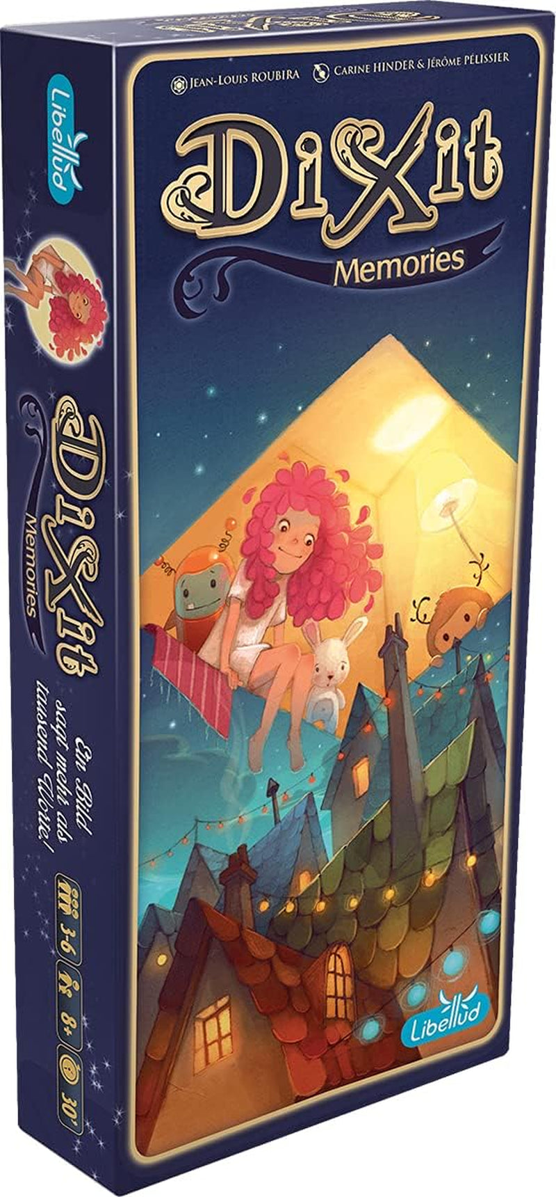 Asmodee, Dixit, versiune germană, joc de bază, O imagine valorează cât o mie de cuvinte, joc creativ de familie pentru 3-8 jucători cu vârsta de 8 ani și peste, Jocul anului 2010 cu o durată de joc de 30 de minute