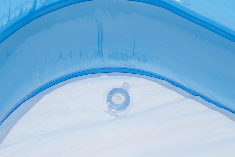 Bestway - Blue Deluxe rechteckiger aufblasbarer Pool, 211 x 132 x 46 cm, Blau/Weiß