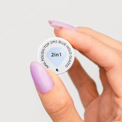 Nagellack Semilac Top Classic BLUE HOLO GLAZED 7 ml