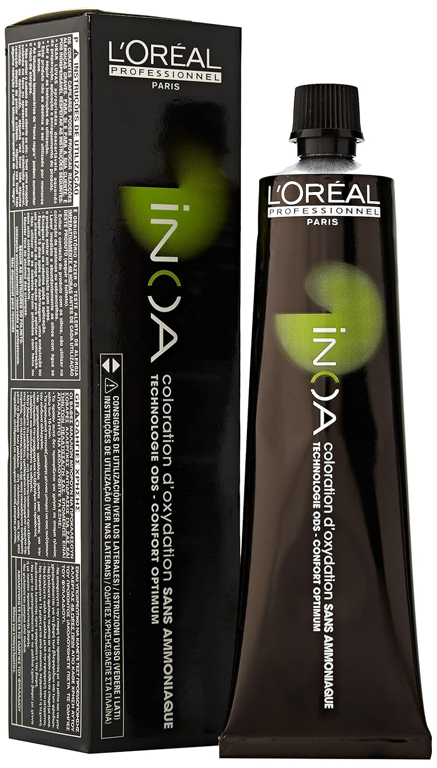 L'Oréal Professionnel INOA Colorație oxidativă fără amoniac 4 maro mediu, 1 pachet, (1x 60 ml)