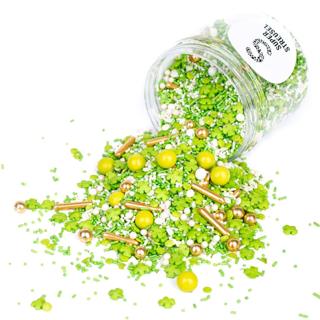 Super Streusel, Glücksbringer, grüne Zuckerstreusel, 90 Gramm Streusel Naty Shop 90 Gramm