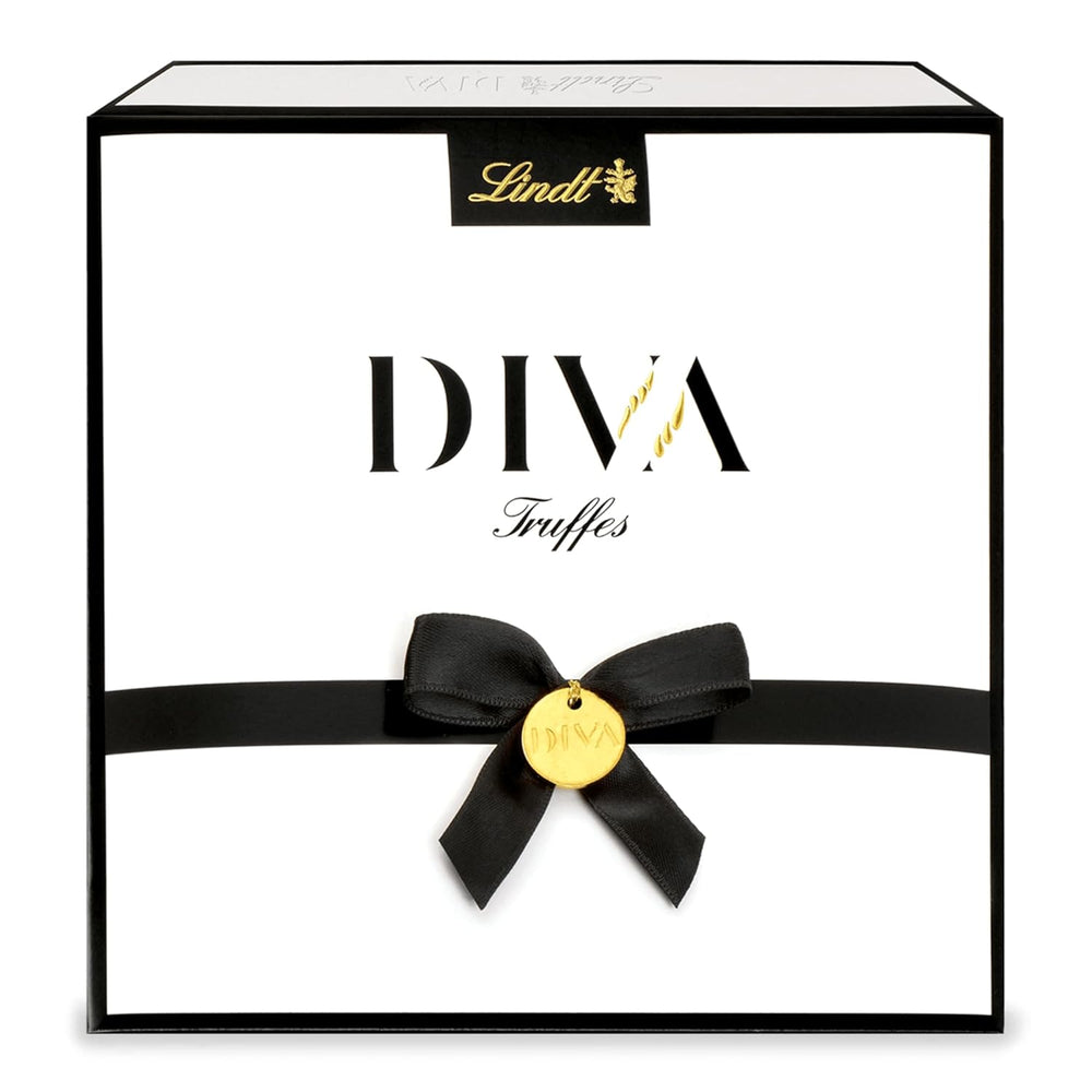 Lindt Schokolade - Halskette Praline DIVA | 182 g | Box mit 16 Pralinen in 4 köstlichen Sortimenten | Geschenk aus Schokolade | Schokoladengeschenk