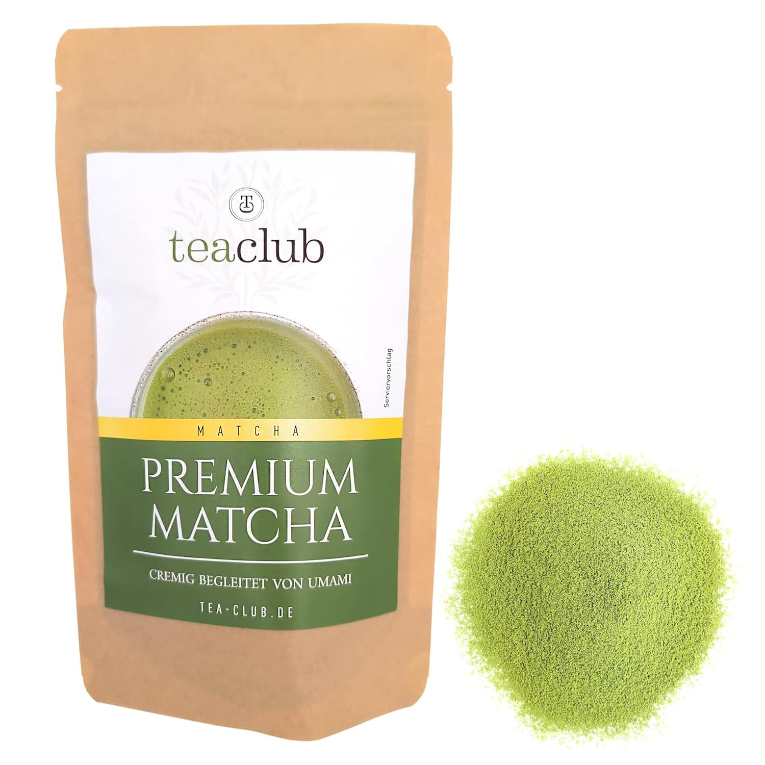 Ceai Matcha Premium Japonia 100 g - Testat în laborator - Pulbere Matcha ceremonială pentru prepararea Matcha cu notă Umami, pulbere de ceai verde 100% naturală, ideală pentru Matcha Latte, Teaclub