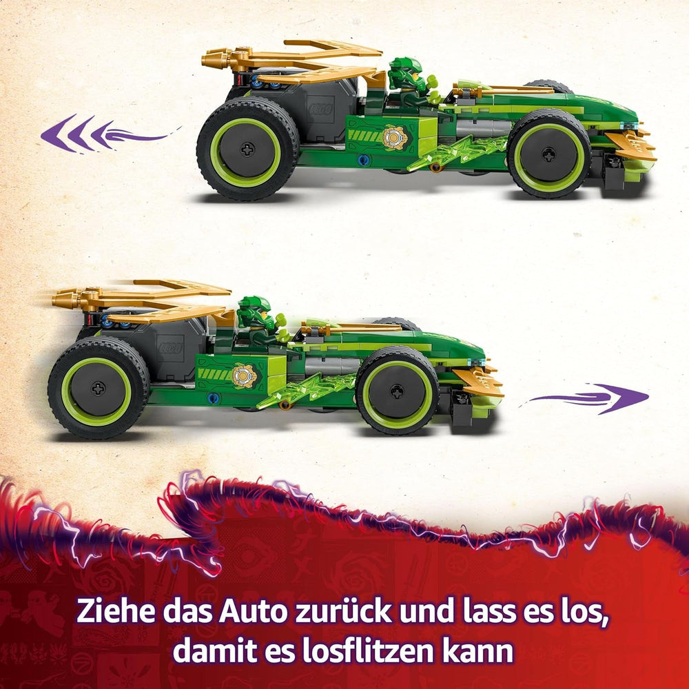 LEGO NINJAGO Lloyd's Action Speedster – Spielzeugbauauto mit 2 Minifiguren zum Rollenspiel, Bauspielzeugauto für Kinder – Geschenk für Jungen und Mädchen ab 7 Jahren 71828 Bausets Besuchen Sie den LEGO-Store
