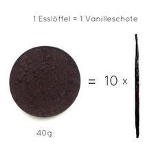 Premium-Vanillepulver aus echten Vanilleschoten, natürlich, zuckerfrei, ohne Zusatzstoffe, Fairtrade, vegan (40 g unverpackt) von Vanilla Campaign® Flavours Naty Shop