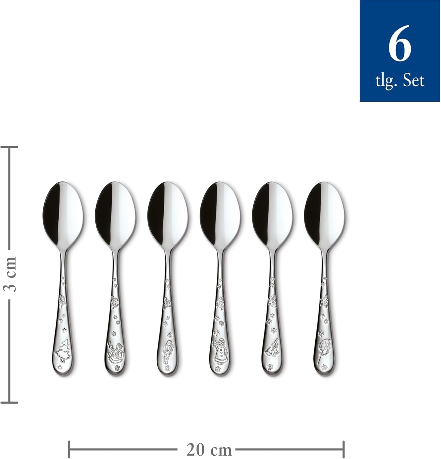 Villeroy & Boch - Toy'S Delight Kaffeelöffel-Set 6-teilig Silver Platinum, spülmaschinenfest Kitchen Naty Shop