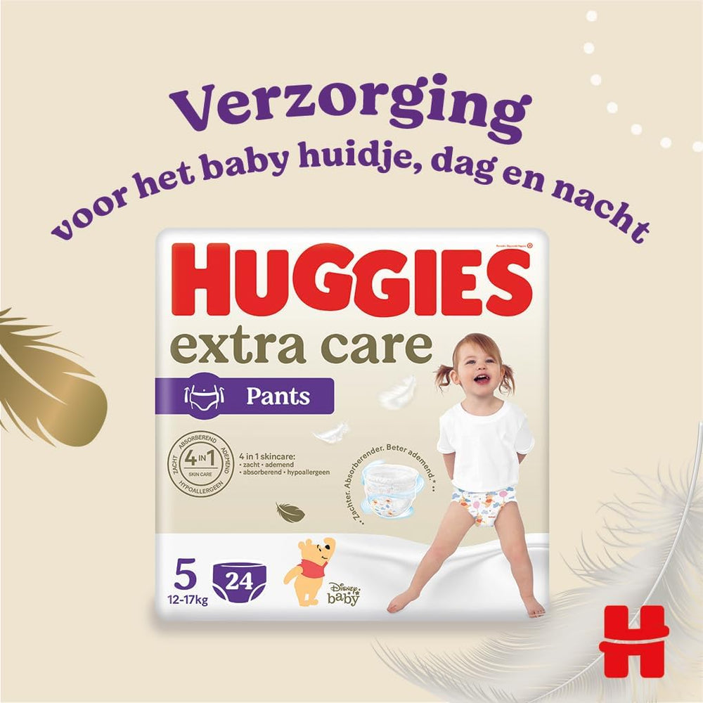 Huggies Extra Care Windeln, Größe 5 (12-17 kg), Disney-Design, 96 Stück