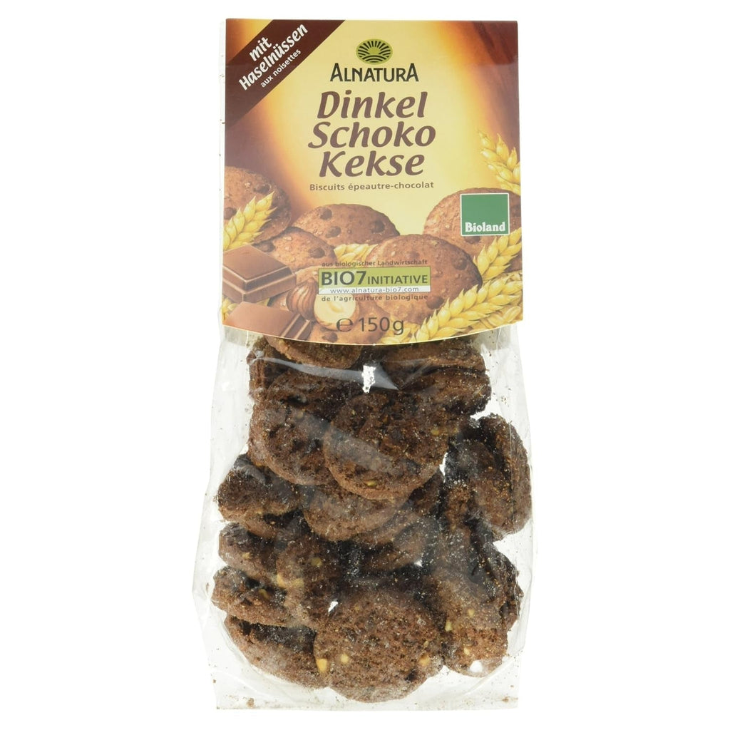 Biscuite cu ciocolată și speltă bio, 150g