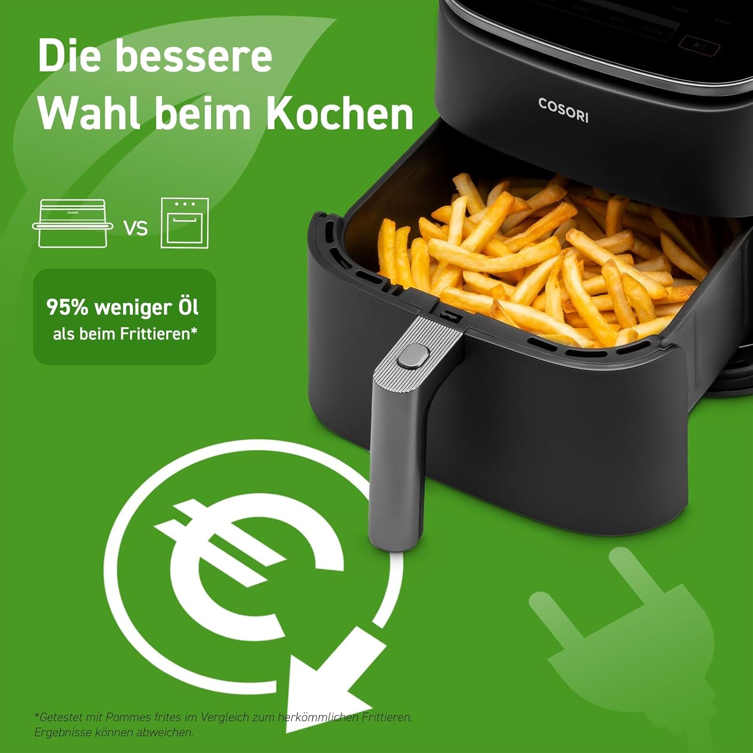 Cosori Turboblaze Heißluftfritteuse Airfryer, 9-in-1, 6 Liter, leise Appliances Naty Shop