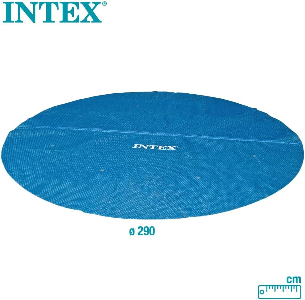 Prelată solară Intex pentru piscine Easy și Frame, lățime 305 cm, grosime 120 microni, dimensiune fabricată: aprox. 290 cm, 28011 Albastru