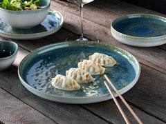 Creatable, 22447, seria Yuki, set de veselă pentru 2 persoane, set de farfurii din gresie, potrivit pentru mașina de spălat vase și cuptorul cu microunde, fabricat în Europa