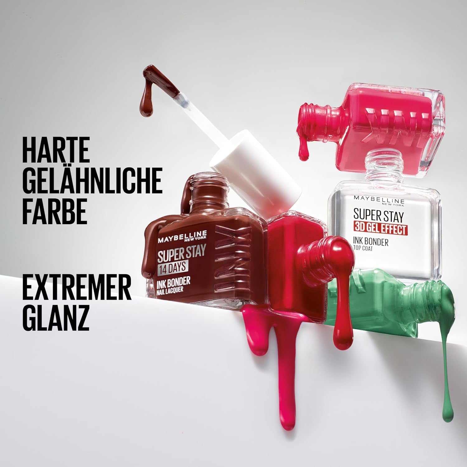 Maybelline New York Super Stay Ink Bonder 943 Outer Heaven – Langanhaltender Nagellack für starke Nägel und intensive Farbe, 12,3 ml