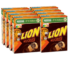 LION Wildcrush-Müsli, Schokolade und Karamell Frühstücksflocken, 8 x 360-Gramm-Packung Naty Shop Standardtitel