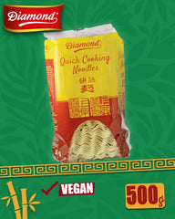 DIAMOND Instant-Nudeln ohne Ei, Instant-Wok-Nudeln aus Weizenmehl und Beilagen – 1 x 500 g