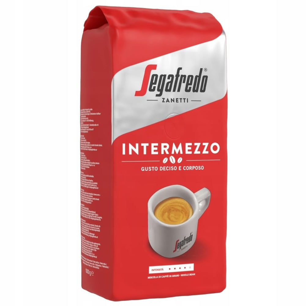 SEGAFREDO Intermezzo ESPRESSO ganze Bohne 4x1000g (4000g) - italienischer Kaffee
