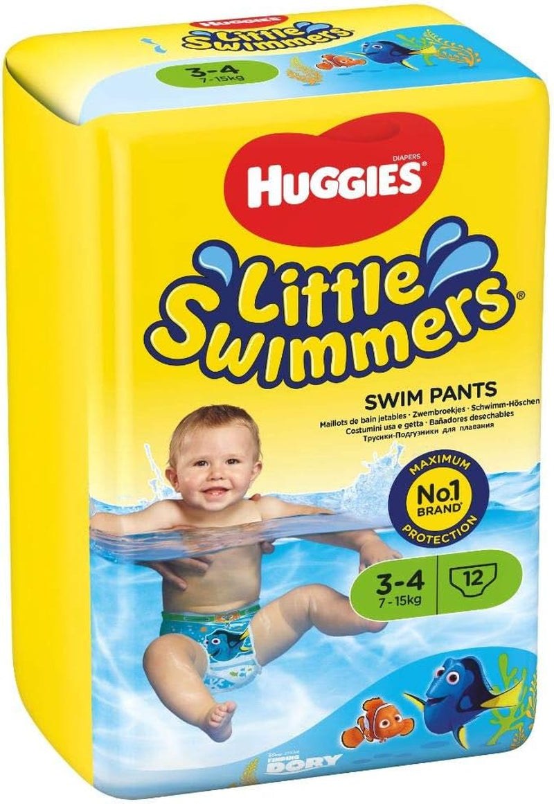 Huggies Little Swimmers Schwimmwindeln, Größe 3–4, 12er-Pack, 7–15 kg