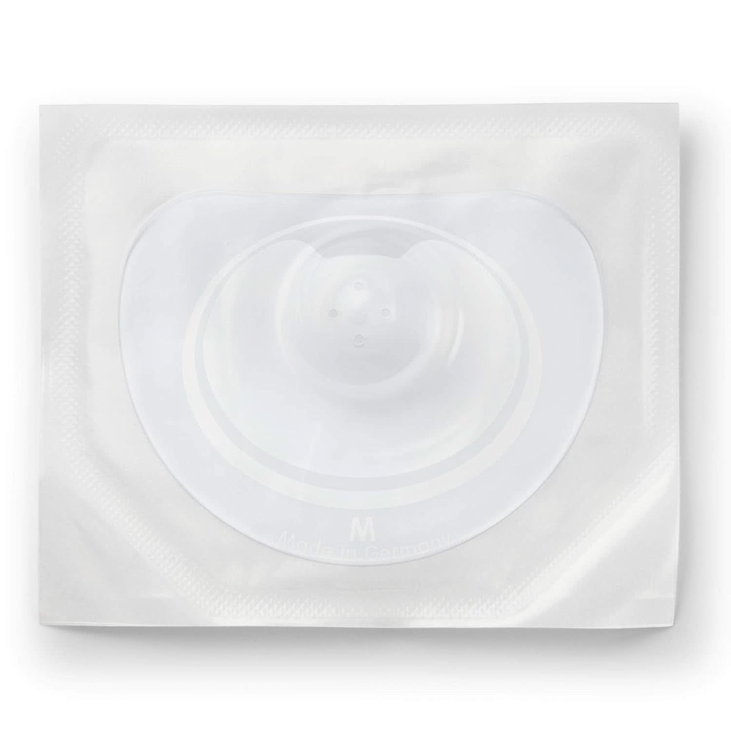 NUK Stillhütten | Brusthütchen Zum Stillen | Schützt vor Wunden Brustwarzen | Dünnes Silikon | Größe M (20 mm) | Inklusive Schutzdose | 2 Stück Babynahrung und Stillzubehör Naty Shop