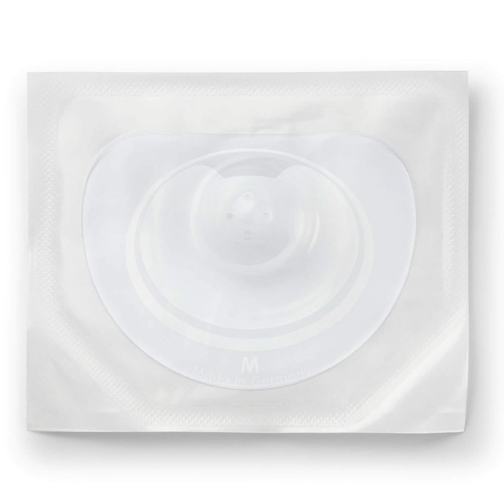 NUK Stillhütten | Brusthütchen Zum Stillen | Schützt vor Wunden Brustwarzen | Dünnes Silikon | Größe M (20 mm) | Inklusive Schutzdose | 2 Stück Babynahrung und Stillzubehör Naty Shop