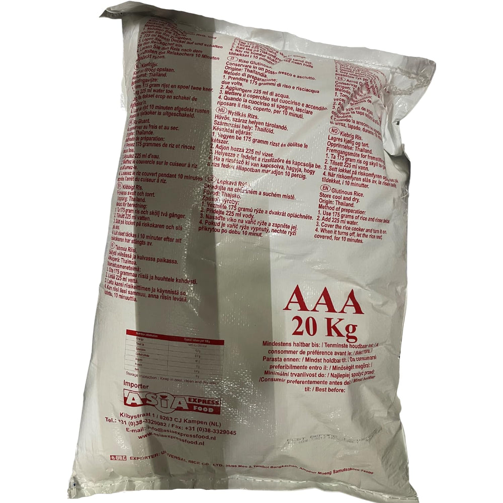 ROYAL THAI RICE - Klebreis - 1 x 20 KG