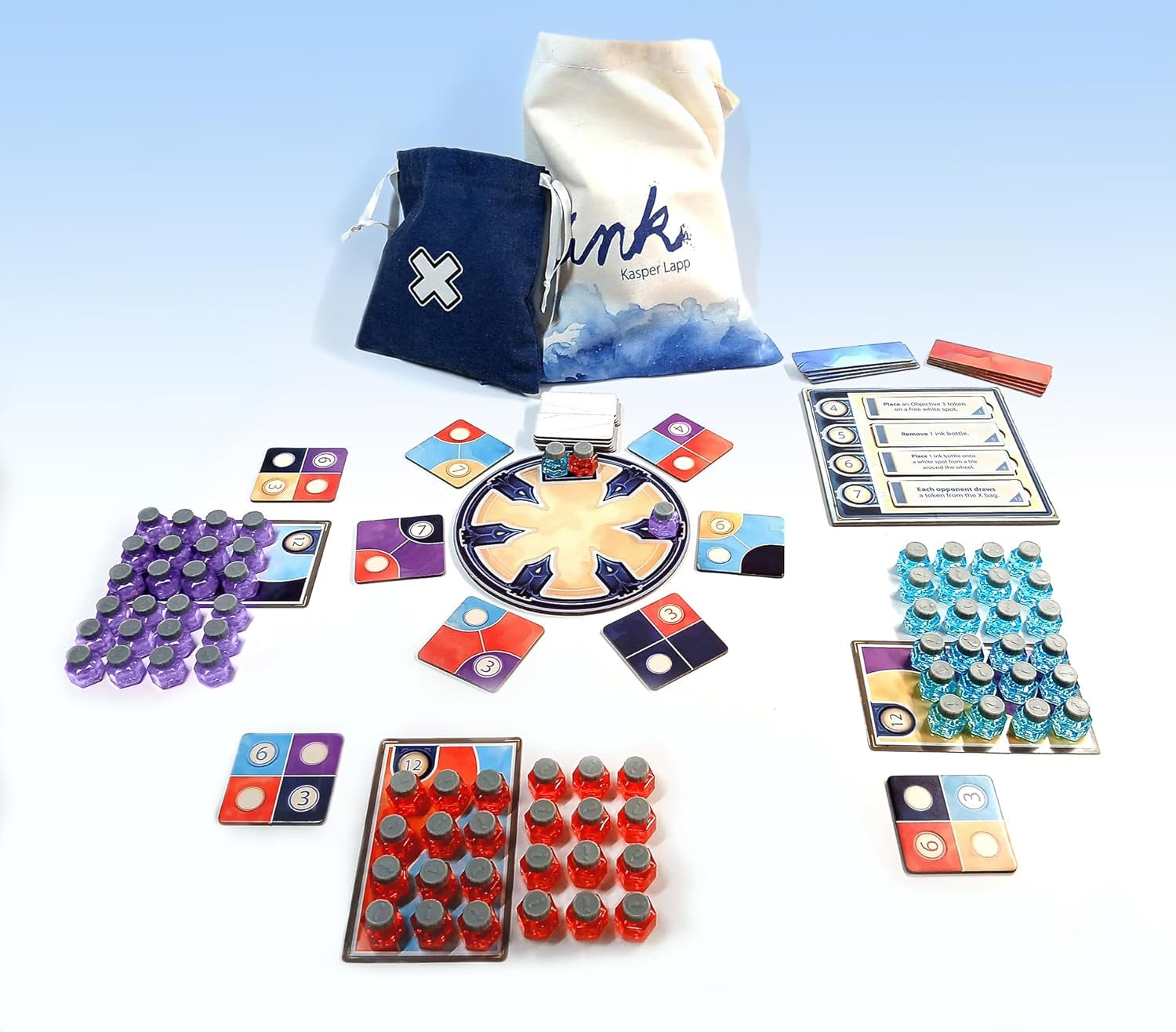 Asmodee, Ink, Final Score Games, Strategie- und Kunstfamilienspiel, 1 bis 4 Spieler, ab 8 Jahren, 30 bis 45 Min., deutsche Version