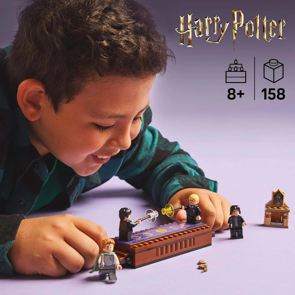 LEGO Harry Potter Hogwarts Castle: Dueling Club Bauset mit 4 Minifiguren inkl. Draco Malfoy, Gilderoy Lockhart & Severus Snape, Set Mit Funktion Für Jungen und Mädchen ab 8 Jahren 76441 Bausets Besuche den LEGO-Store